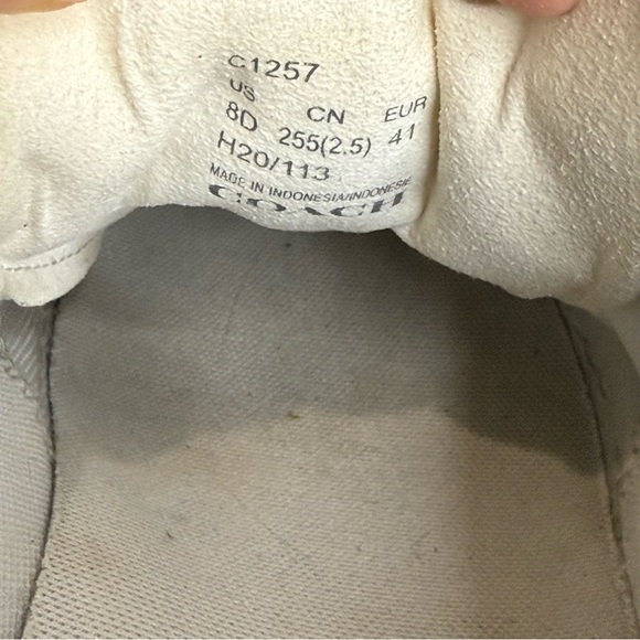 Coach Men's White Sneakers - Picture 12 of 14